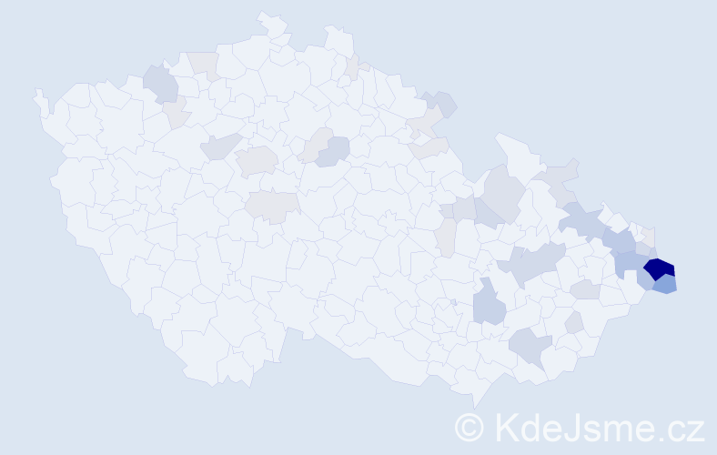 Příjmení: 'Stryja', počet výskytů 128 v celé ČR