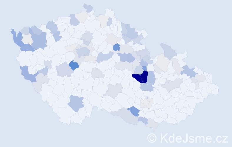 Příjmení: 'Sauerová', počet výskytů 316 v celé ČR