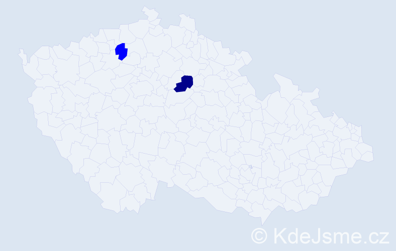 Příjmení: 'Slyvka', počet výskytů 3 v celé ČR