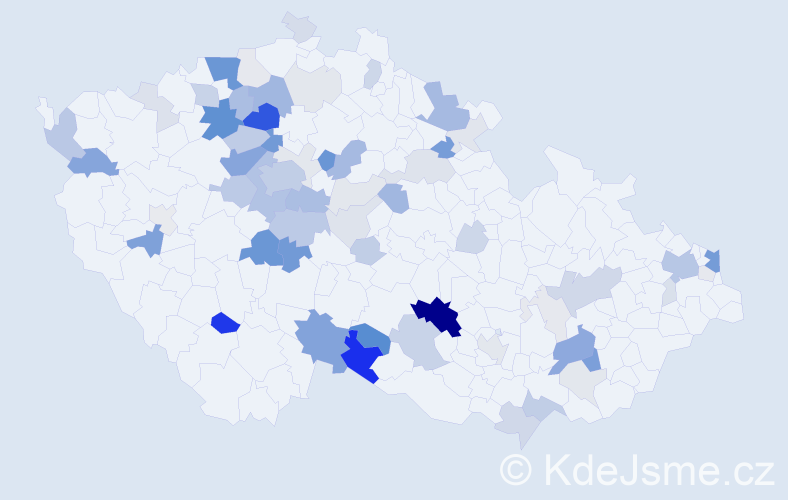 Příjmení: 'Buková', počet výskytů 251 v celé ČR