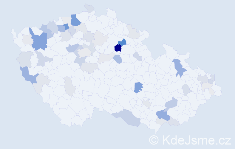 Příjmení: 'Škultéty', počet výskytů 138 v celé ČR