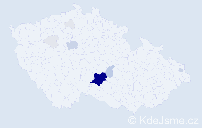 Příjmení: 'Kodysová', počet výskytů 51 v celé ČR