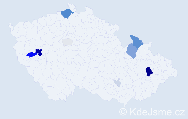 Příjmení: 'Kratschmer', počet výskytů 16 v celé ČR