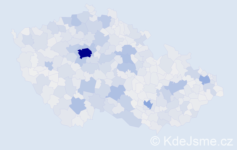 Příjmení: 'Novák', počet výskytů 34187 v celé ČR