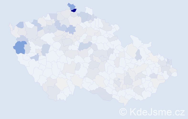Příjmení: 'Danko', počet výskytů 633 v celé ČR