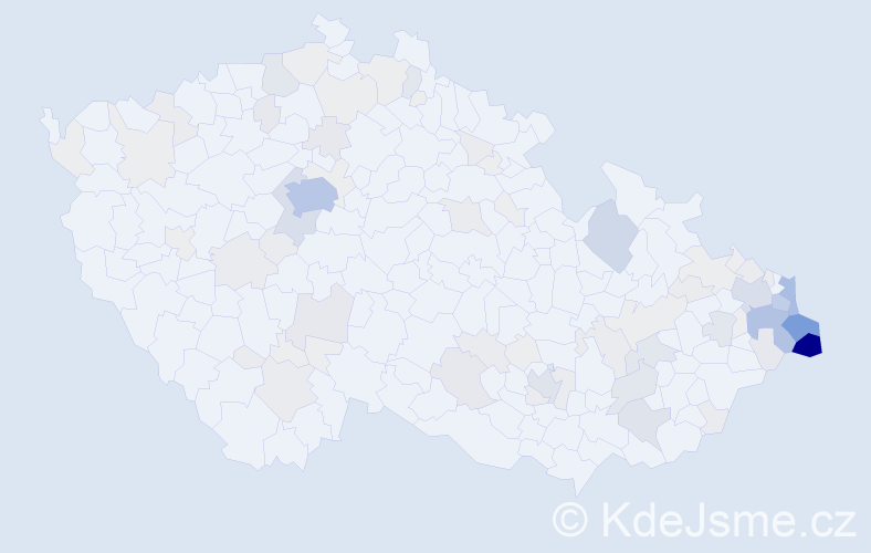 Příjmení: 'Bojko', počet výskytů 398 v celé ČR