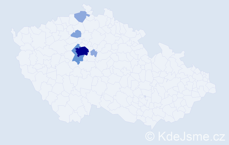 Příjmení: 'Egemová', počet výskytů 15 v celé ČR