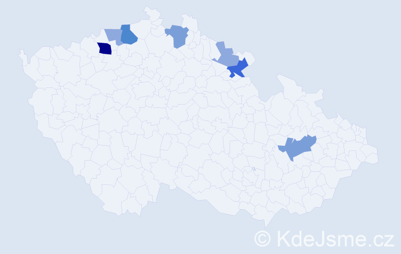 Příjmení: 'Štelzig', počet výskytů 20 v celé ČR