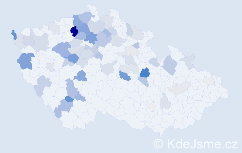 Příjmení: 'Grünerová', počet výskytů 140 v celé ČR