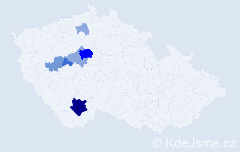 Příjmení: 'Kotnauerová', počet výskytů 31 v celé ČR