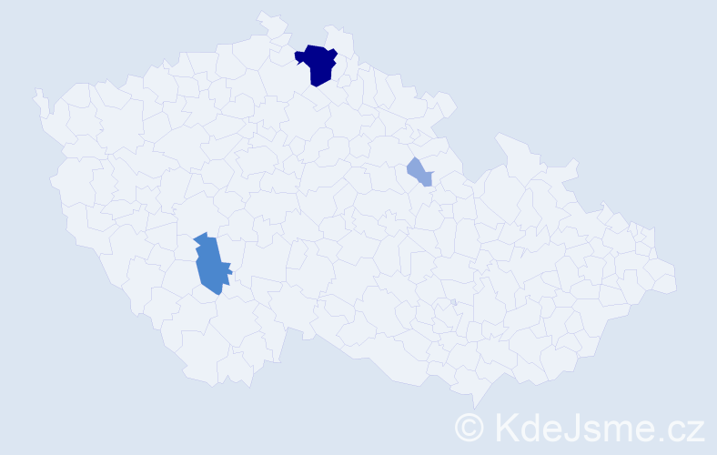 Příjmení: 'Alexi', počet výskytů 11 v celé ČR