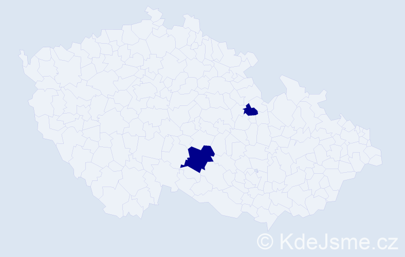 Příjmení: 'Slavinger', počet výskytů 4 v celé ČR