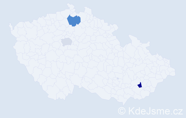 Příjmení: 'Ganbayar', počet výskytů 3 v celé ČR