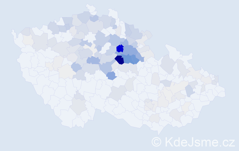 Příjmení: 'Vosáhlo', počet výskytů 534 v celé ČR
