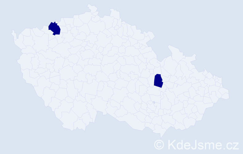 Příjmení: 'Plavajková', počet výskytů 2 v celé ČR