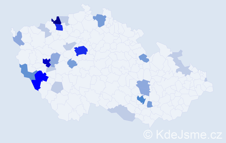 Příjmení: 'Syková', počet výskytů 79 v celé ČR