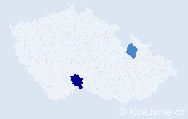 Příjmení: 'Breil', počet výskytů 4 v celé ČR