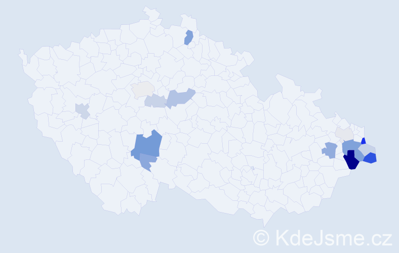 Příjmení: 'Machander', počet výskytů 37 v celé ČR