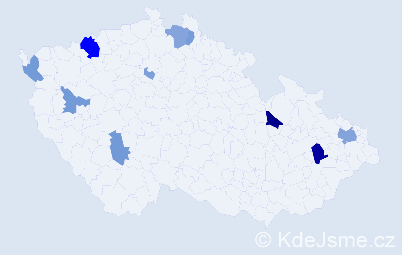Příjmení: 'Compelová', počet výskytů 33 v celé ČR