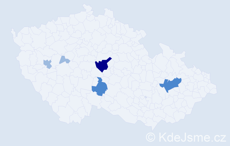 Příjmení: 'Melecha', počet výskytů 10 v celé ČR