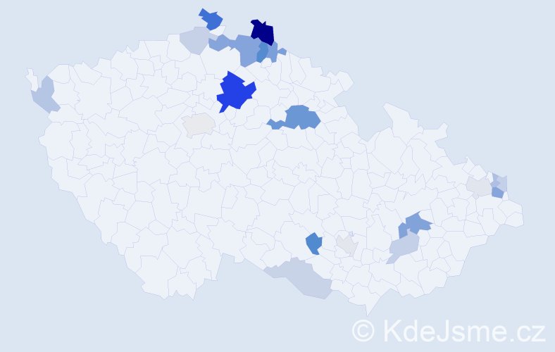 Příjmení: 'Briestenská', počet výskytů 49 v celé ČR