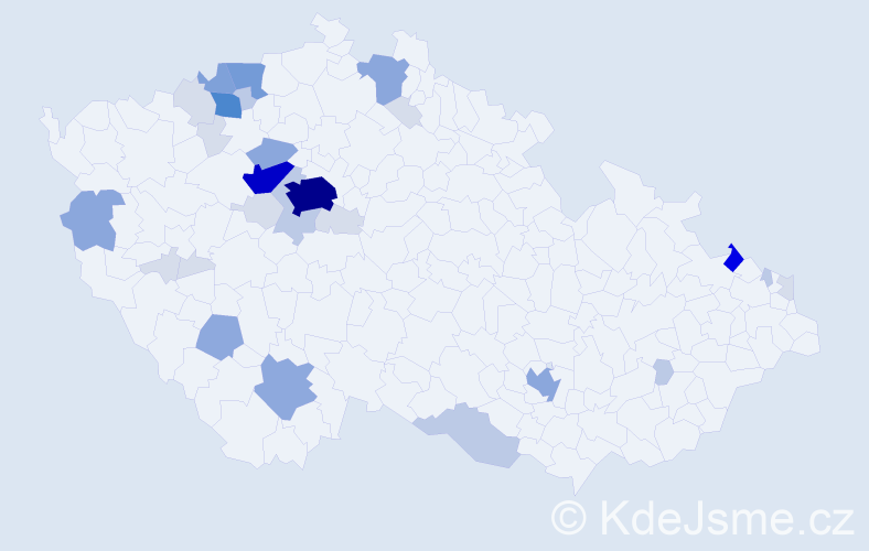Příjmení: 'Ploch', počet výskytů 112 v celé ČR