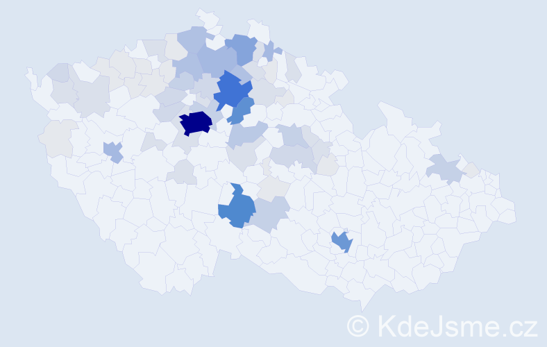 Příjmení: 'Puldová', počet výskytů 259 v celé ČR