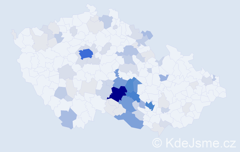 Příjmení: 'Pejchal', počet výskytů 298 v celé ČR
