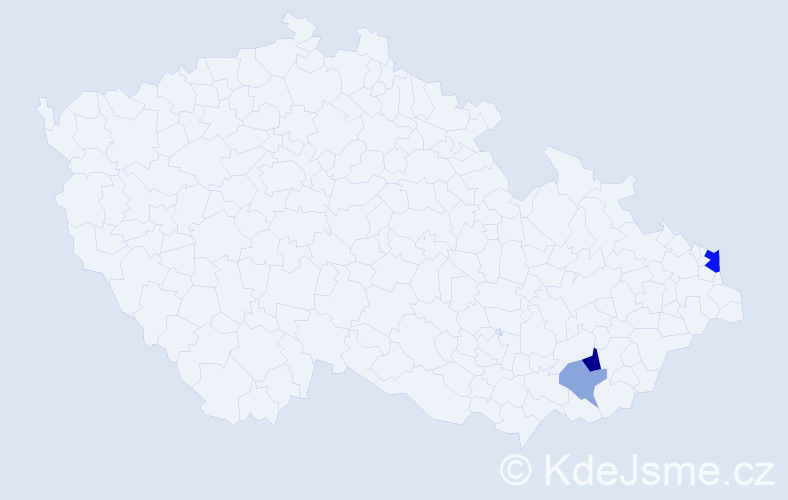 Příjmení: 'Krzempková', počet výskytů 6 v celé ČR