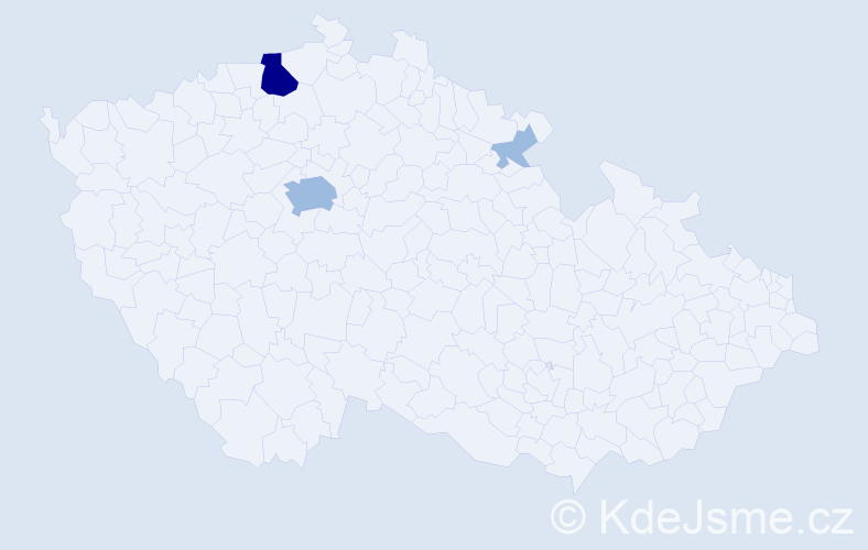 Příjmení: 'Sedermeierová', počet výskytů 6 v celé ČR