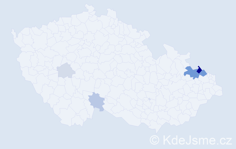 Příjmení: 'Ballarinová', počet výskytů 33 v celé ČR