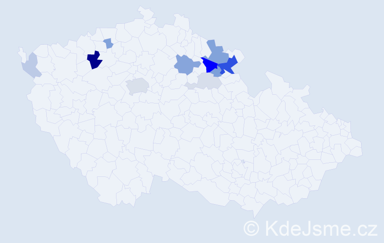Příjmení: 'Teuberová', počet výskytů 31 v celé ČR