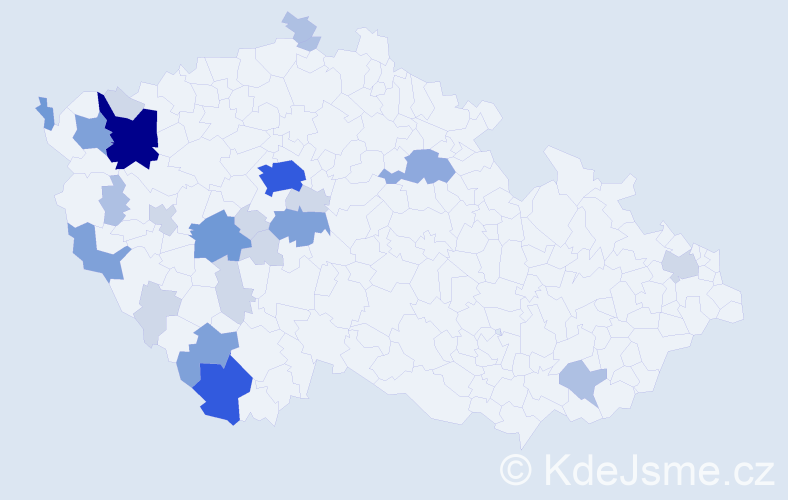 Příjmení: 'Kupečková', počet výskytů 78 v celé ČR