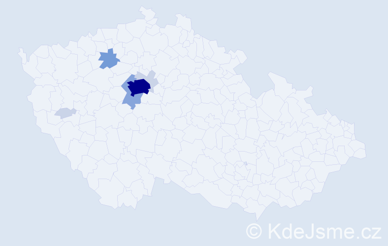 Příjmení: 'Bobrushko', počet výskytů 22 v celé ČR