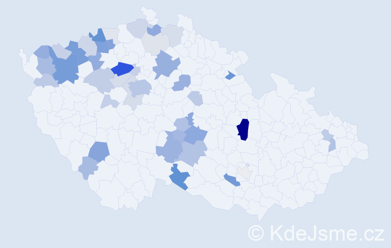 Příjmení: 'Rosenkranz', počet výskytů 146 v celé ČR