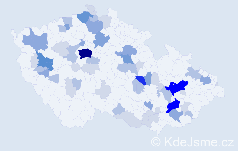 Příjmení: 'Schaffer', počet výskytů 168 v celé ČR