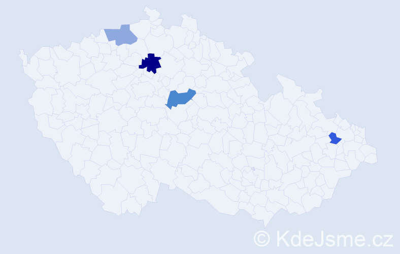 Příjmení: 'Sadáková', počet výskytů 12 v celé ČR