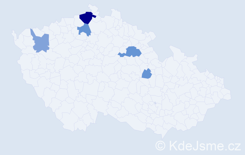 Příjmení: 'Trapani', počet výskytů 19 v celé ČR