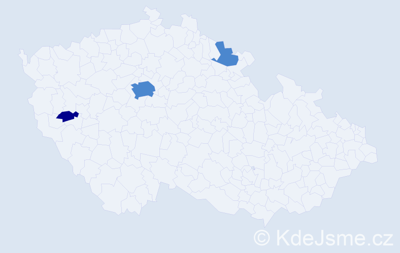 Příjmení: 'Serbinová', počet výskytů 5 v celé ČR
