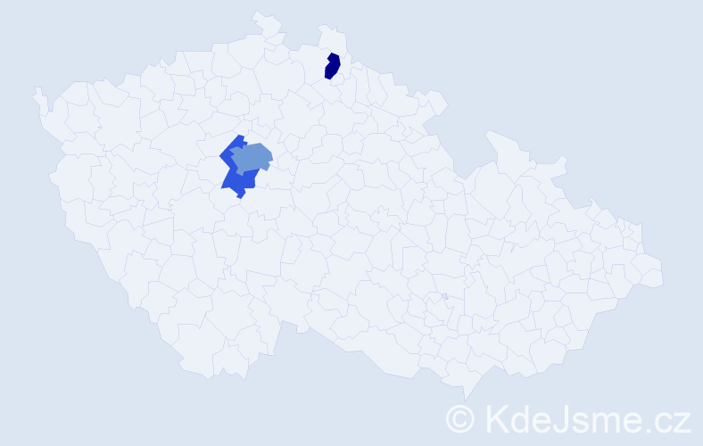 Příjmení: 'Šeberková', počet výskytů 6 v celé ČR