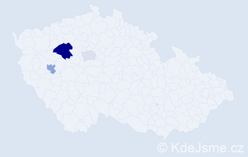 Příjmení: 'Kukhtar', počet výskytů 4 v celé ČR