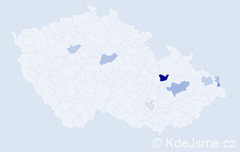Příjmení: 'Sowová', počet výskytů 11 v celé ČR