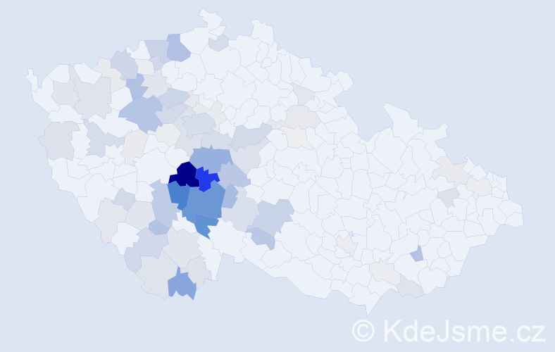 Příjmení: 'Pejša', počet výskytů 342 v celé ČR