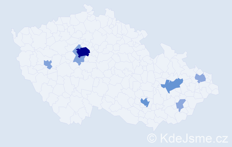 Příjmení: 'Simeonova', počet výskytů 20 v celé ČR