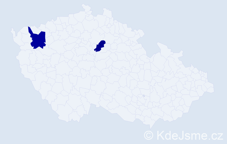 Příjmení: 'Sakmáryová', počet výskytů 3 v celé ČR