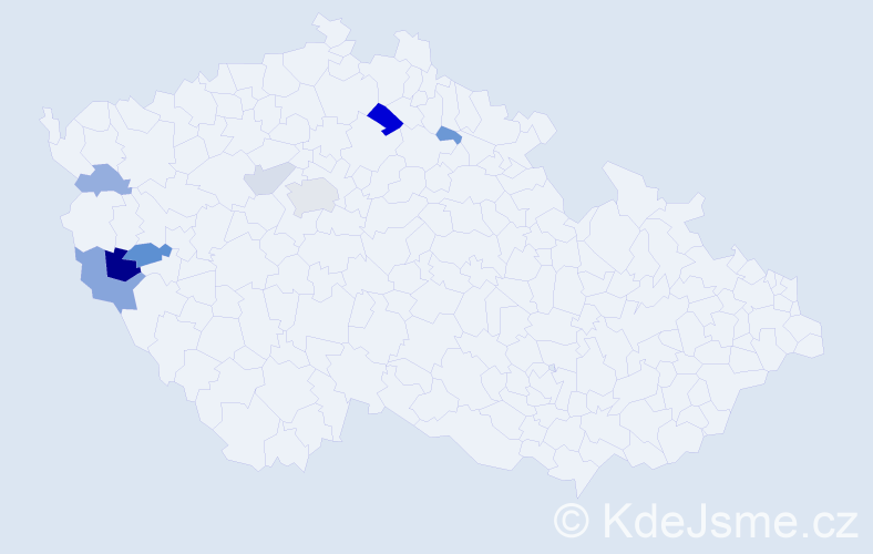 Příjmení: 'Cenefelsová', počet výskytů 17 v celé ČR