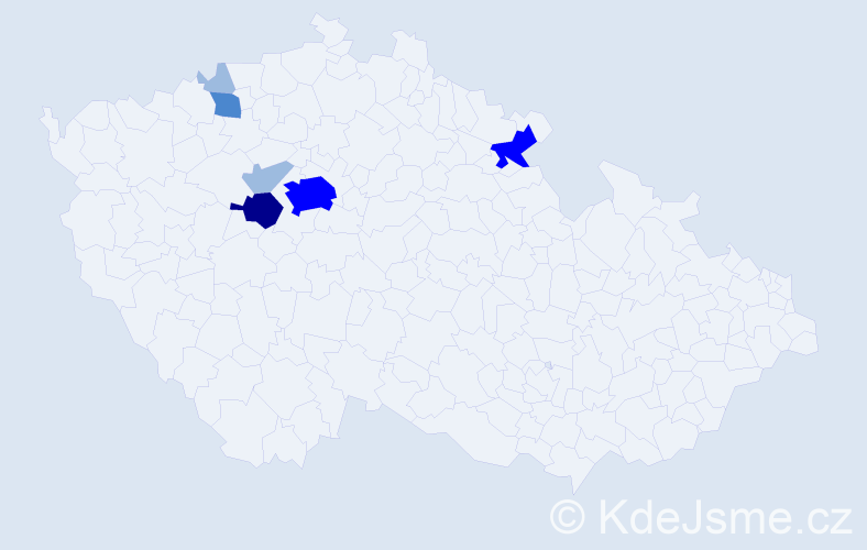 Příjmení: 'Entlich', počet výskytů 14 v celé ČR