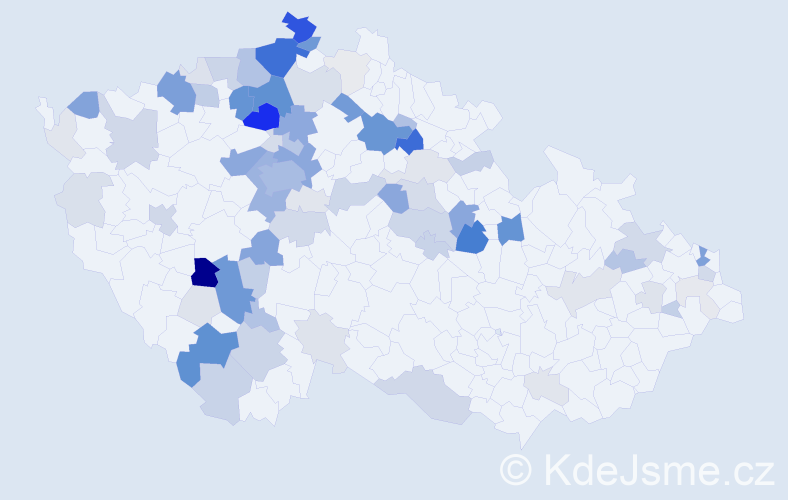 Příjmení: 'Barcal', počet výskytů 328 v celé ČR