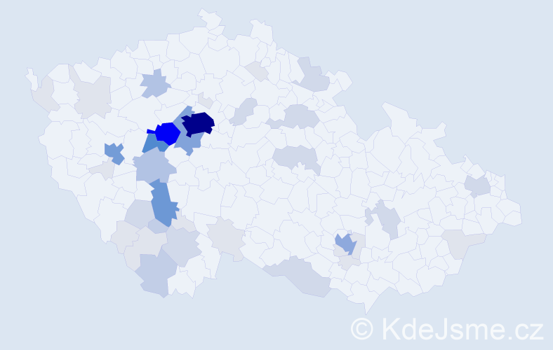 Příjmení: 'Eliášková', počet výskytů 152 v celé ČR