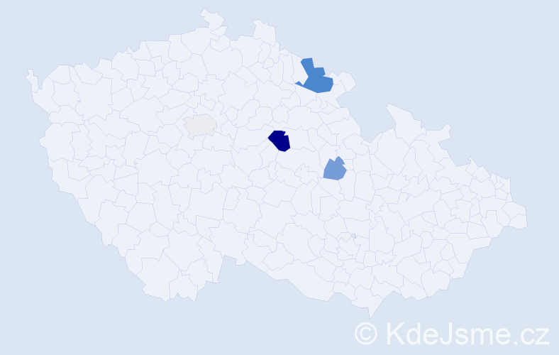 Příjmení: 'Bechyňková', počet výskytů 9 v celé ČR